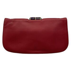 Bvlgari Clutch Bag Bvlgari Lipstick Red Leather